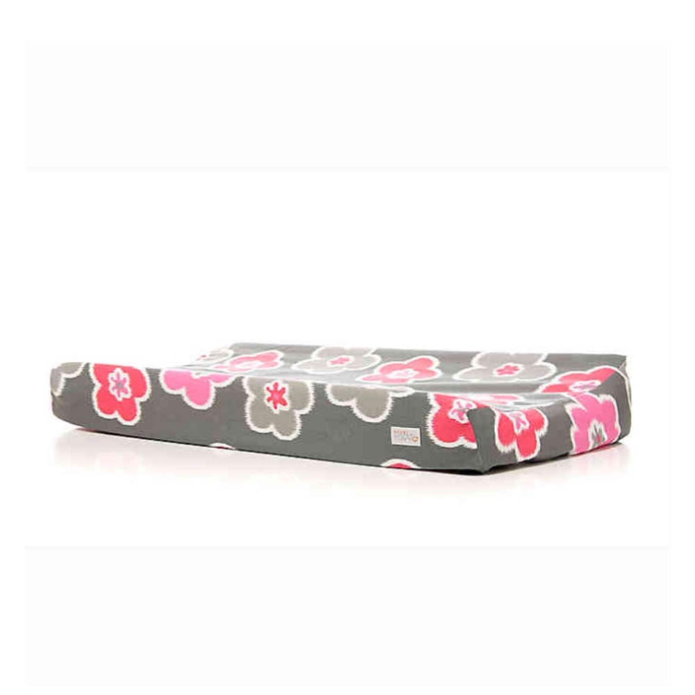 Glenna Jean Addison Changing Pad Cover Grey/Pink